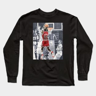 BASKETBALLART - LAYUP CARD Long Sleeve T-Shirt